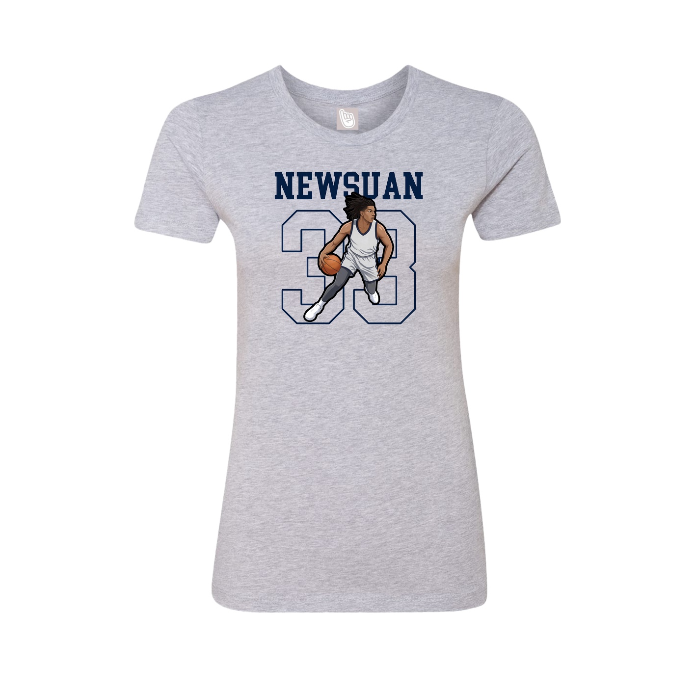 Fitted Women's Tee — Shirsey in Grey