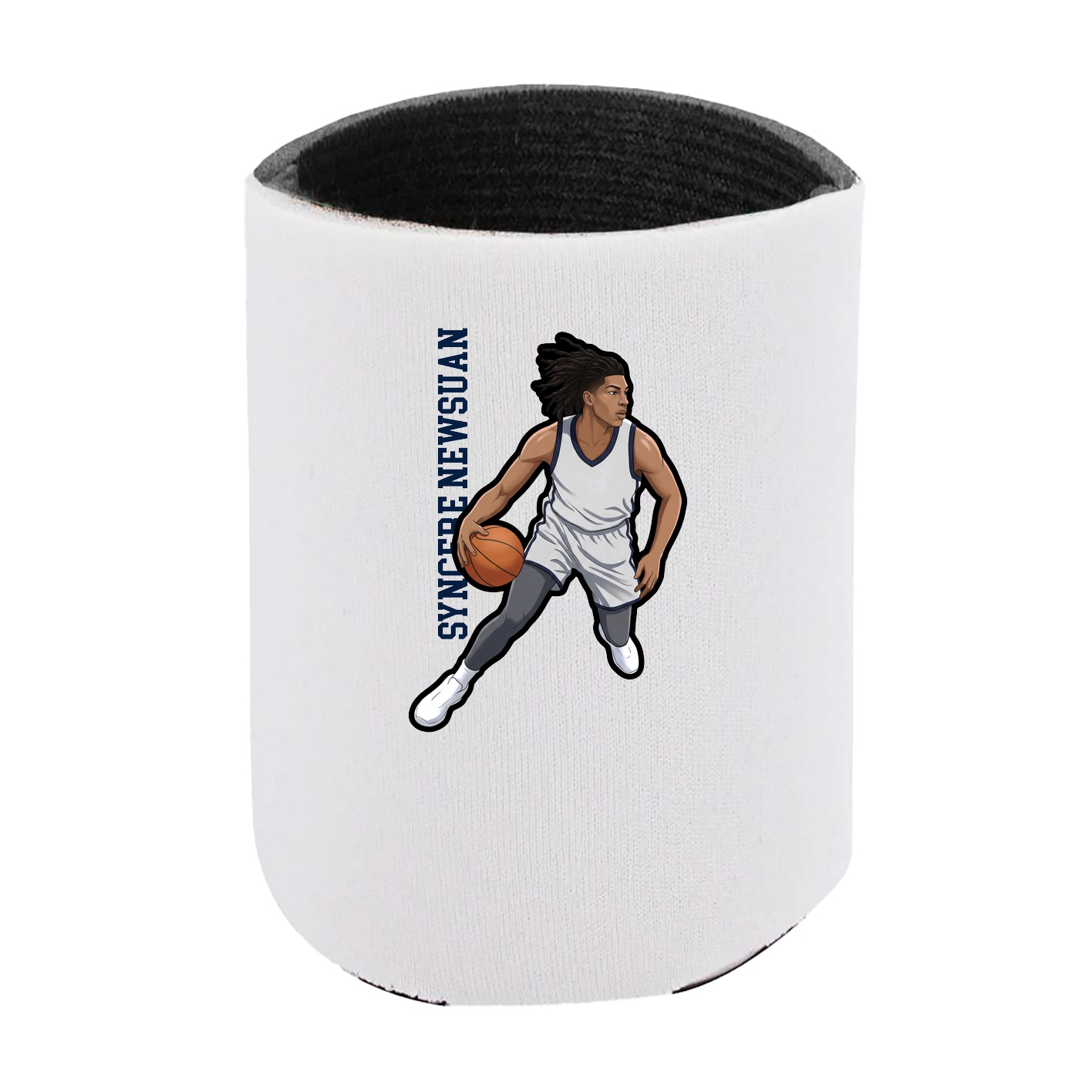 Can Holder — Name Vertical in White