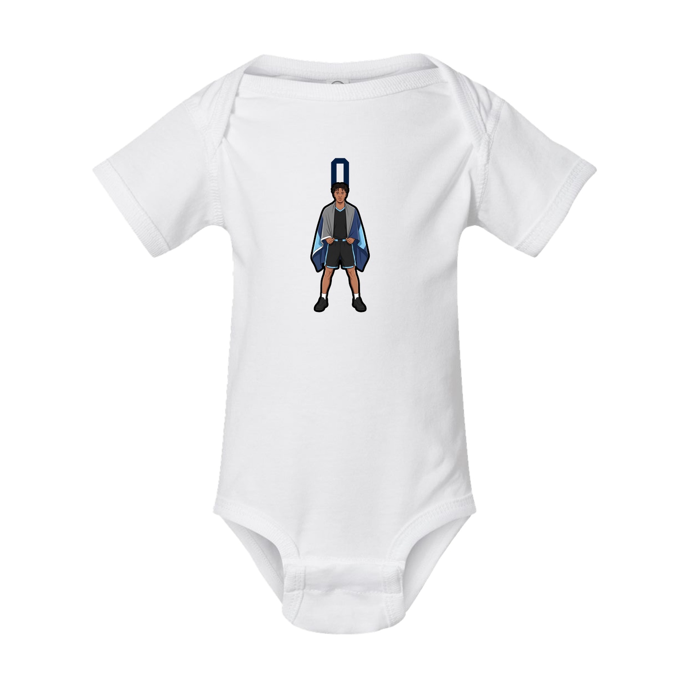Baby Onesie — Number Top in White