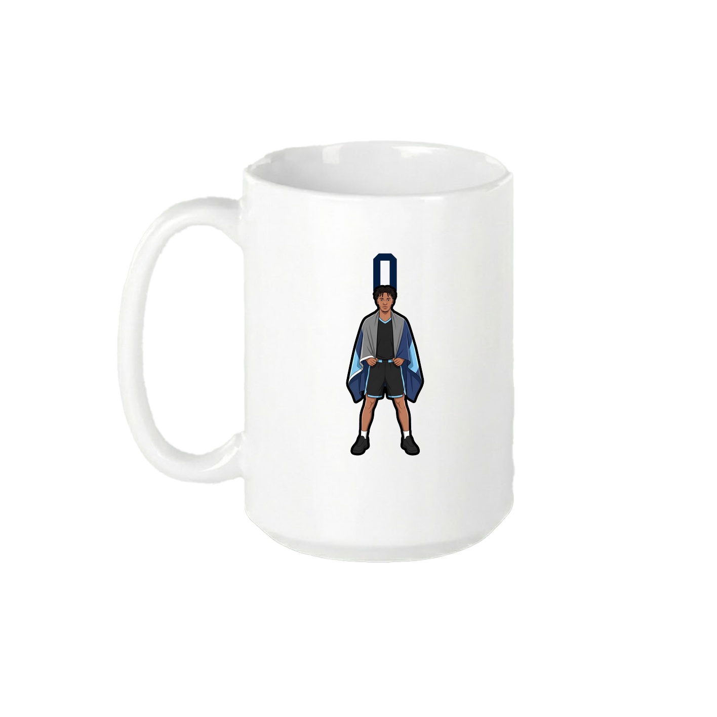 15oz Coffee Mug — Number Top in White