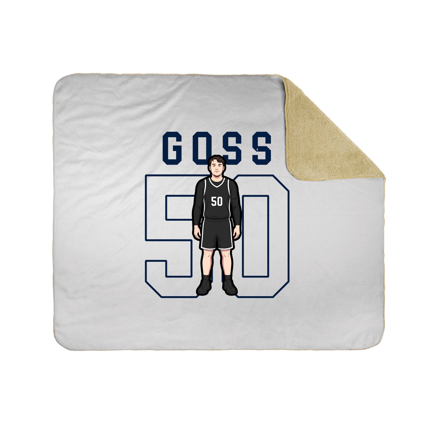 Throw Blanket — Shirsey in White