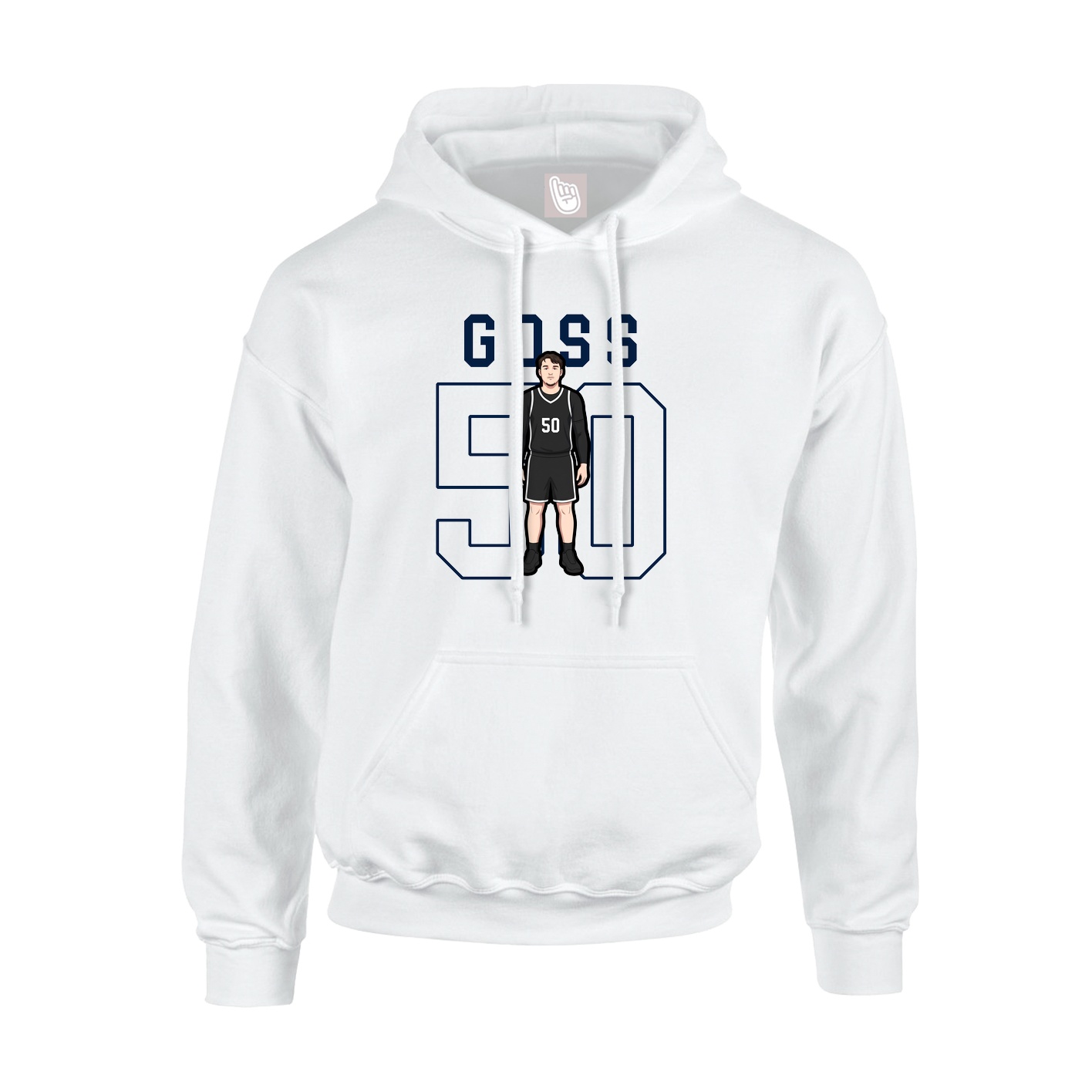Hoodie — Shirsey in White