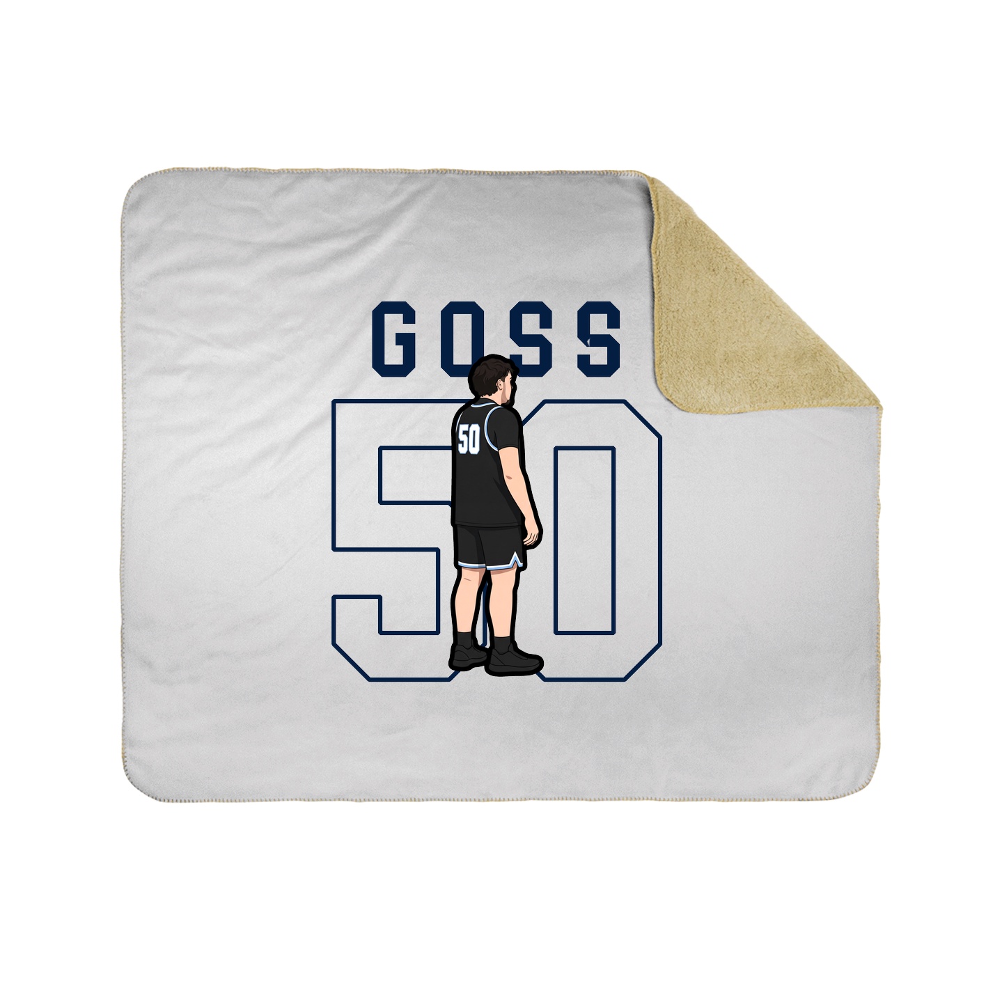 50x60 Sherpa Lined Throw Blanket