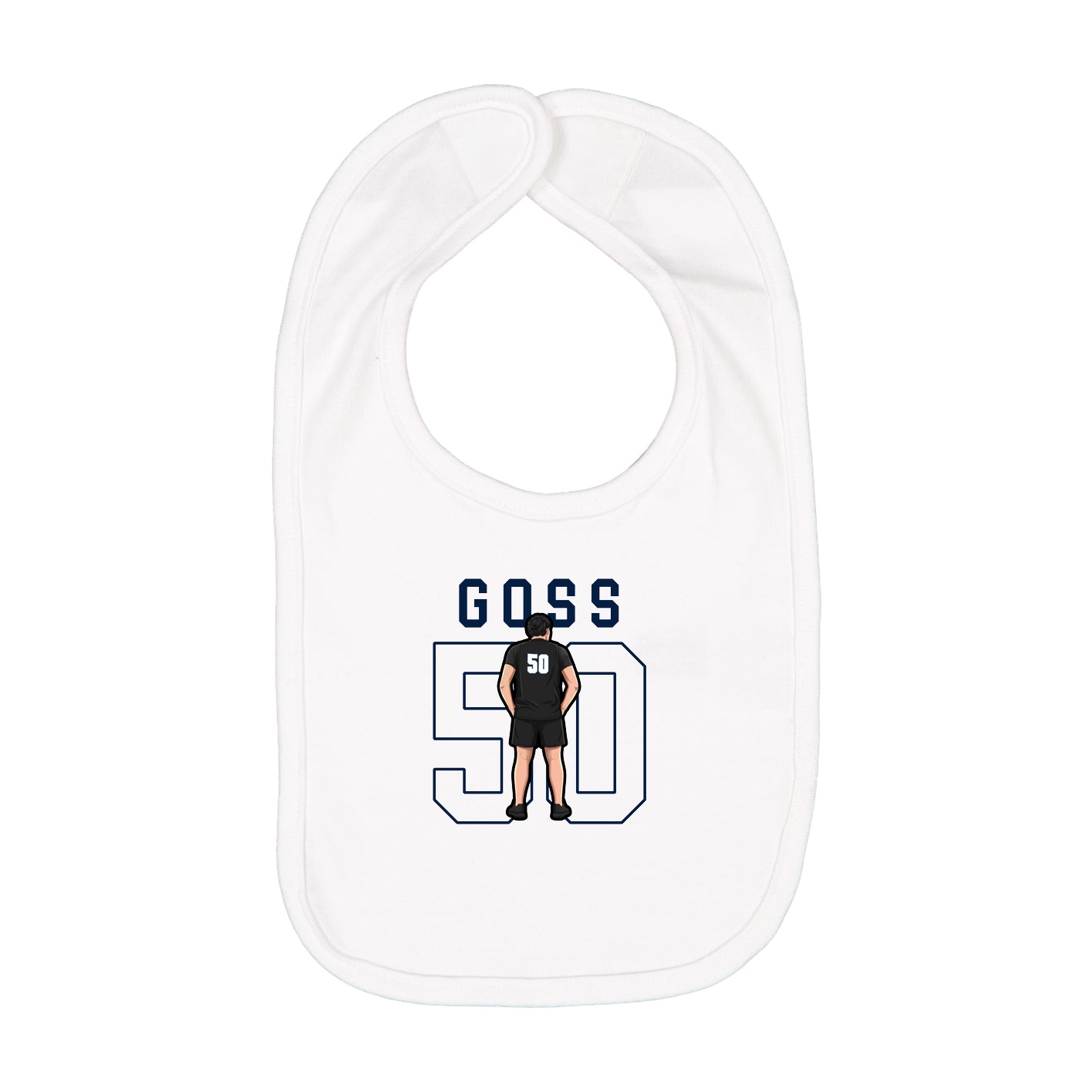 Infant Bib — Shirsey in White