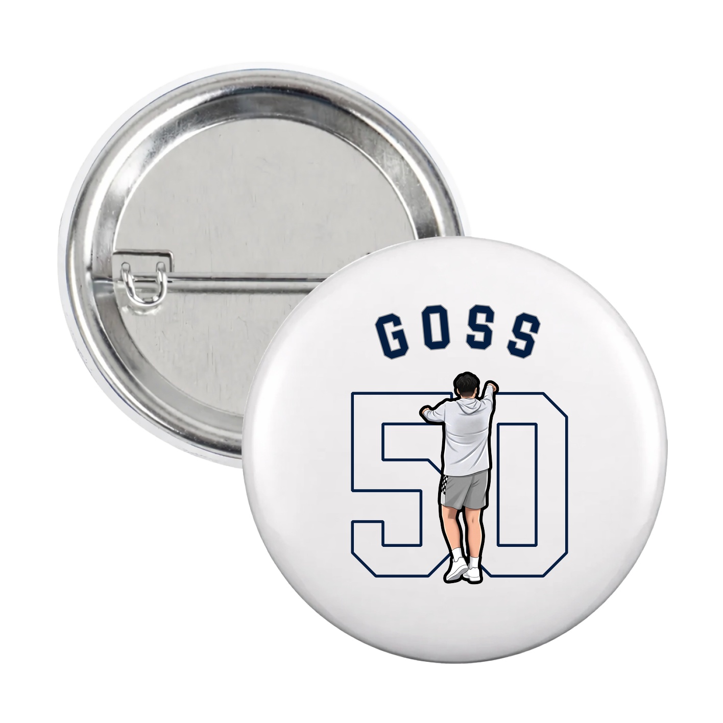 Game Day Button — Shirsey Arch in White
