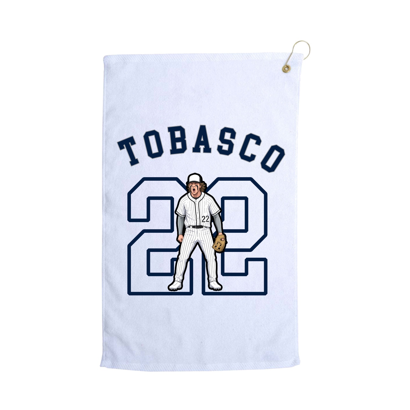 Golf Towel — Shirsey Arch in White