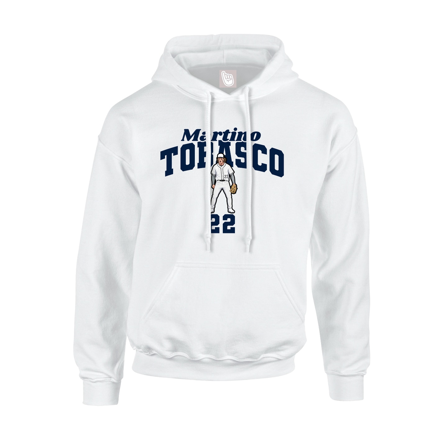 Hoodie — Signature Arch in White