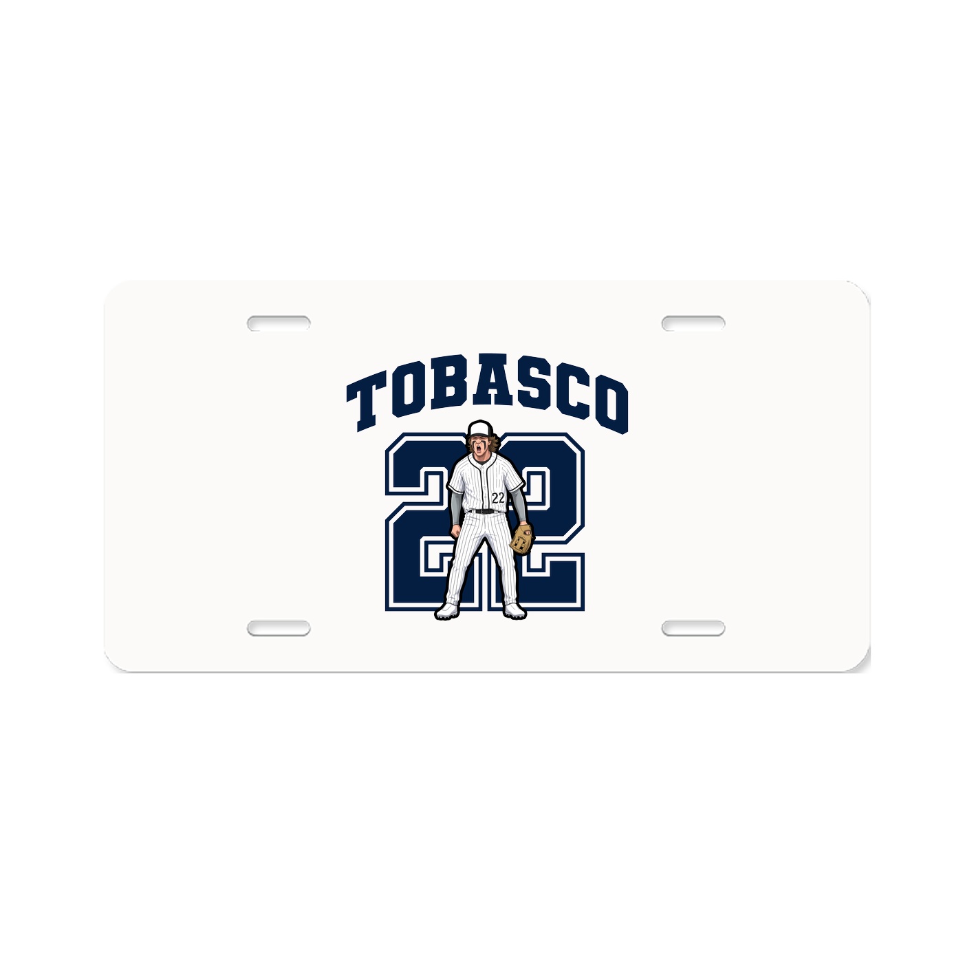 License Plate — Number in Classic