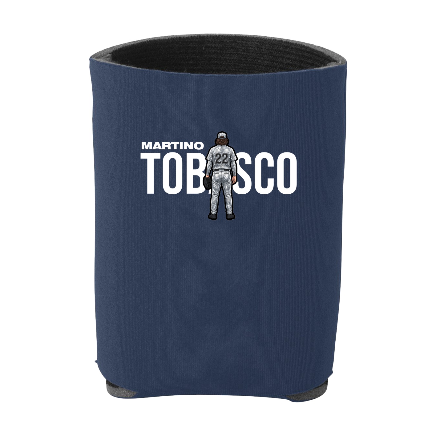 Can Holder — Player Name in Navy