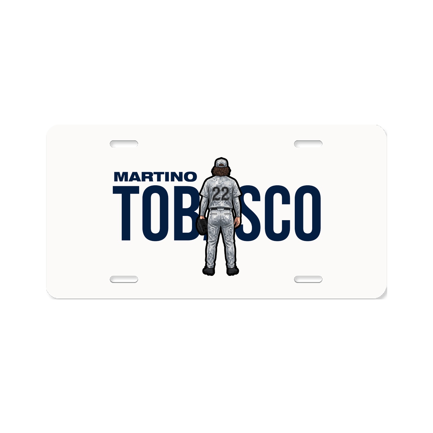 License Plate — Player Name in Classic