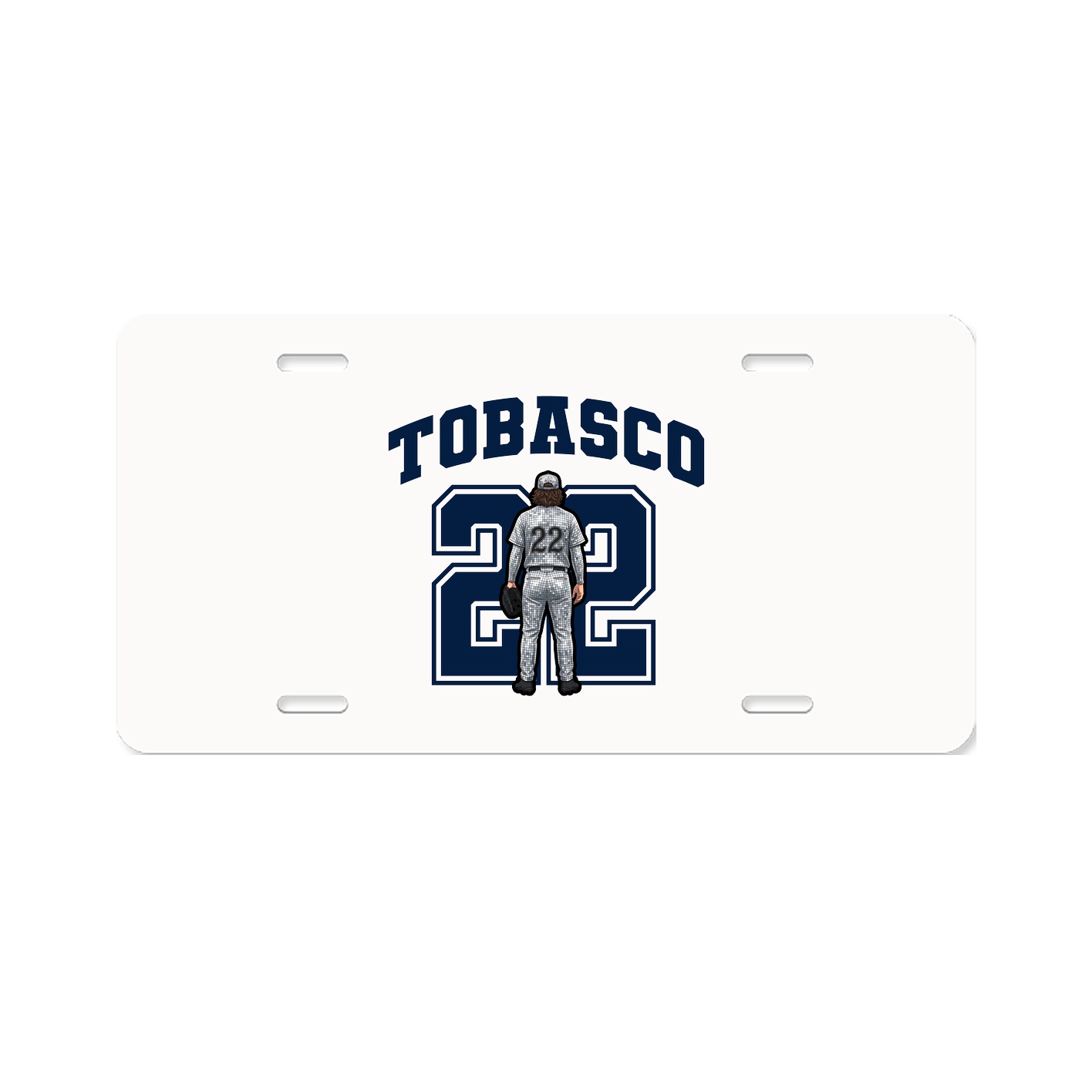 License Plate — Number in Classic
