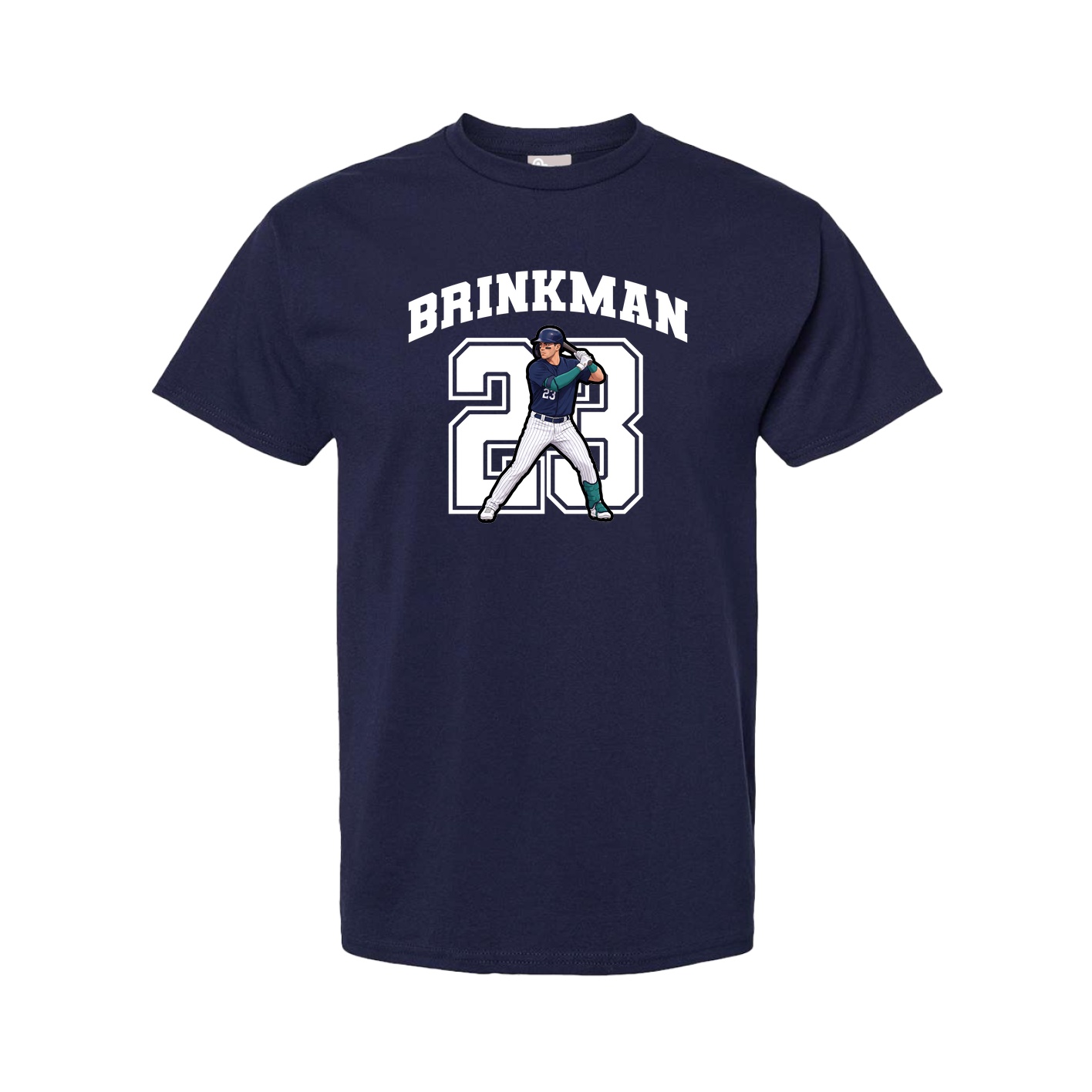 Youth Tee — Number in Navy