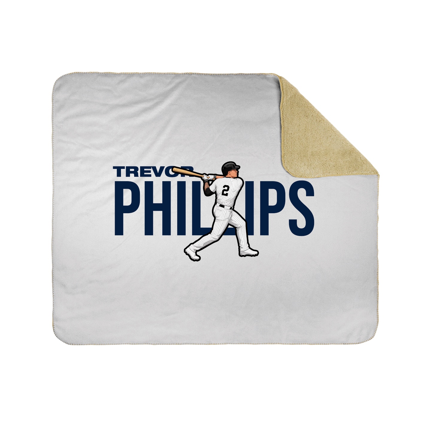 Throw Blanket — Player Name in White