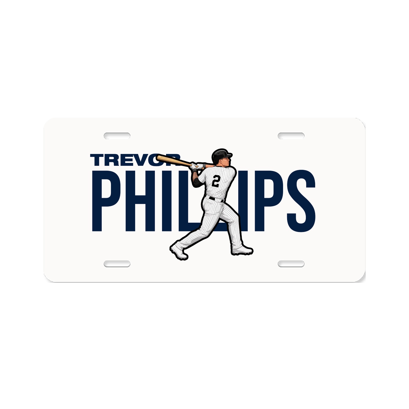 License Plate — Player Name in Classic