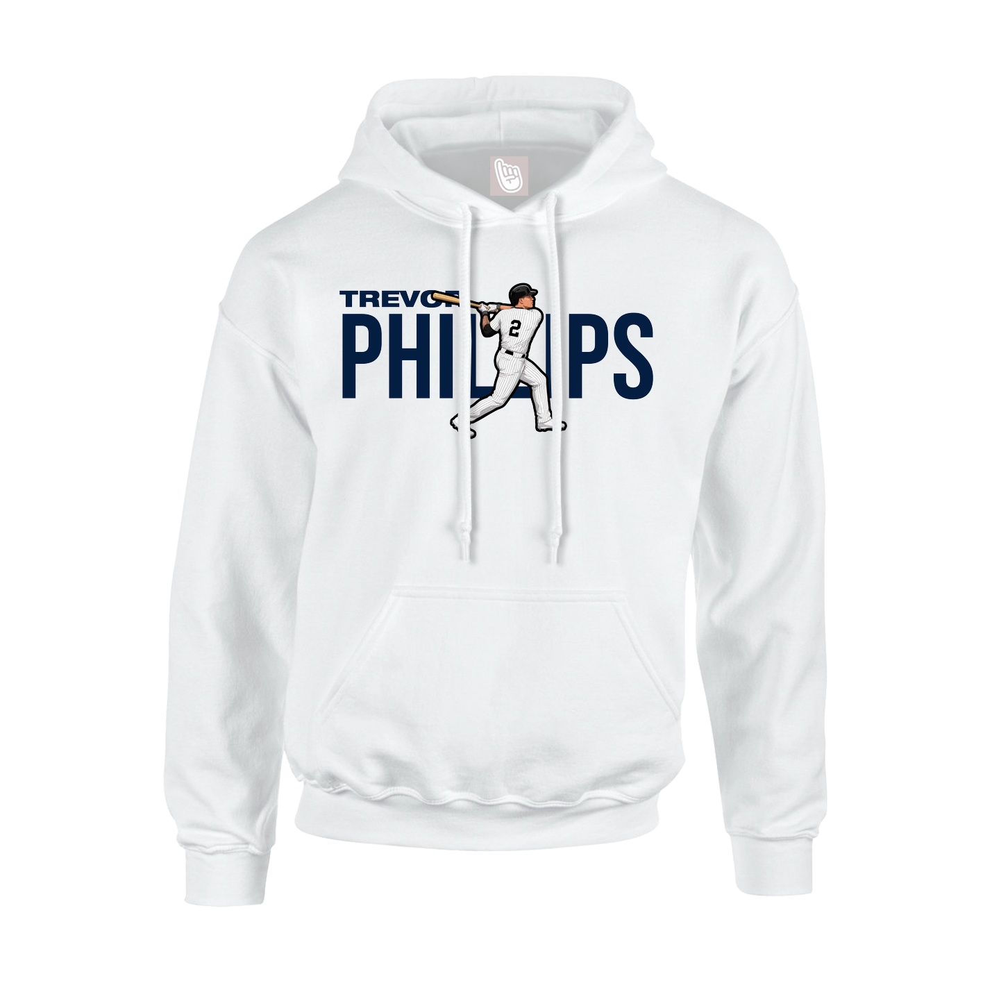 Youth Hoodie — Player Name in White