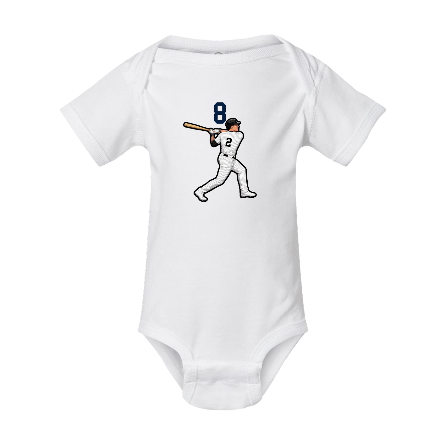 Baby Onesie — Number Top in White