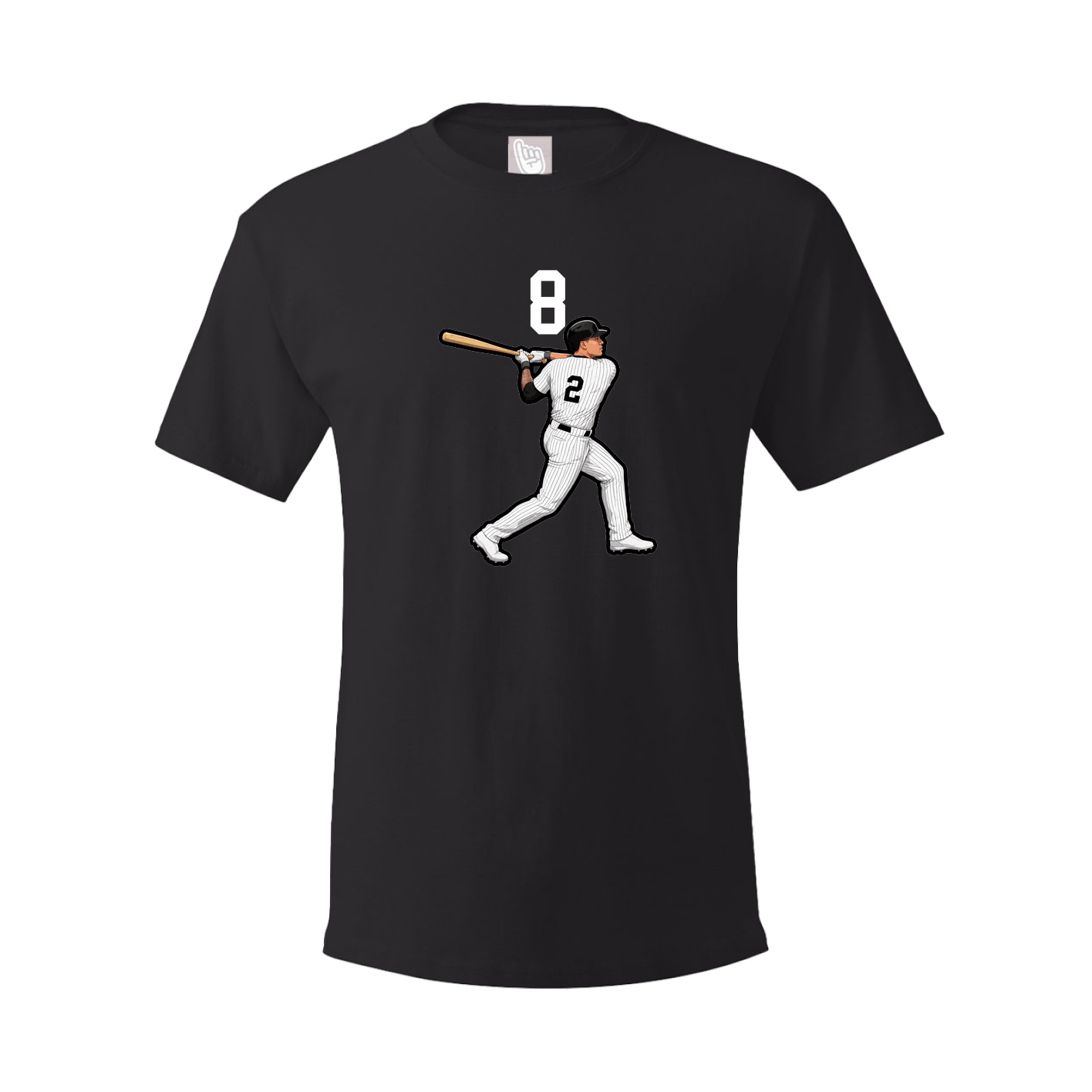 Youth Tee — Number Top in Black