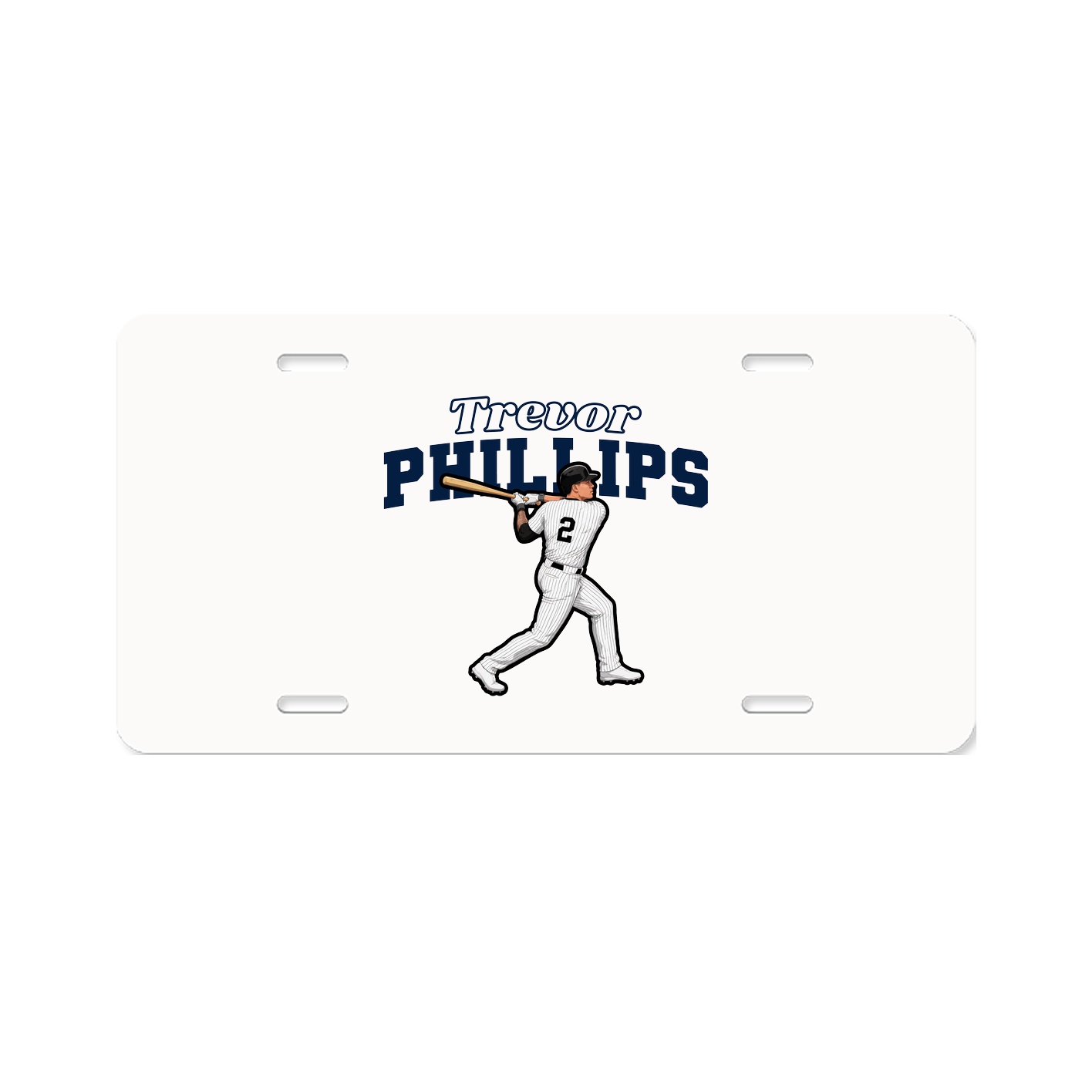 License Plate — Name Arch in Classic