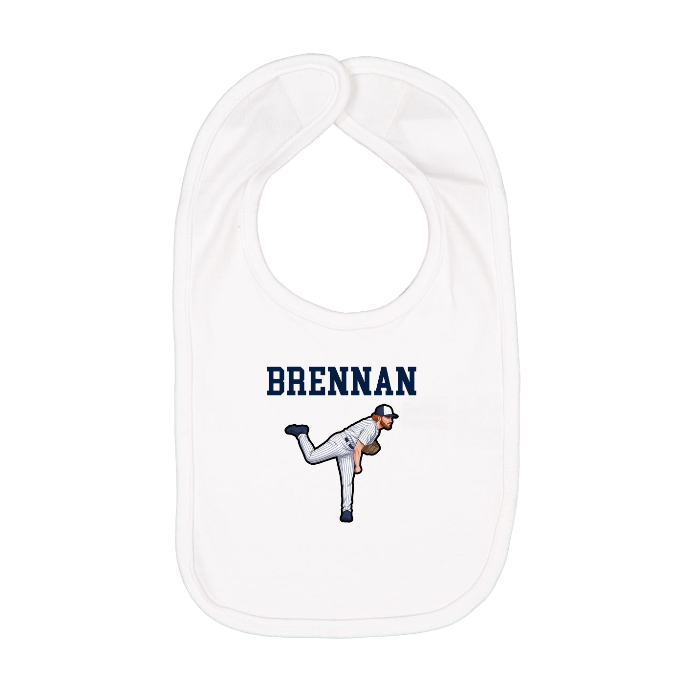 Infant Bib — Shirsey in White