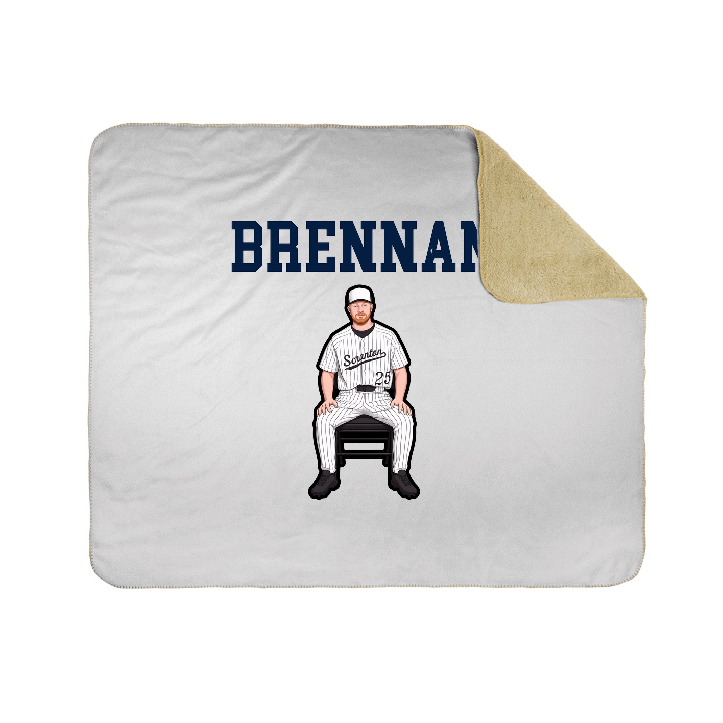 Throw Blanket — Shirsey in White
