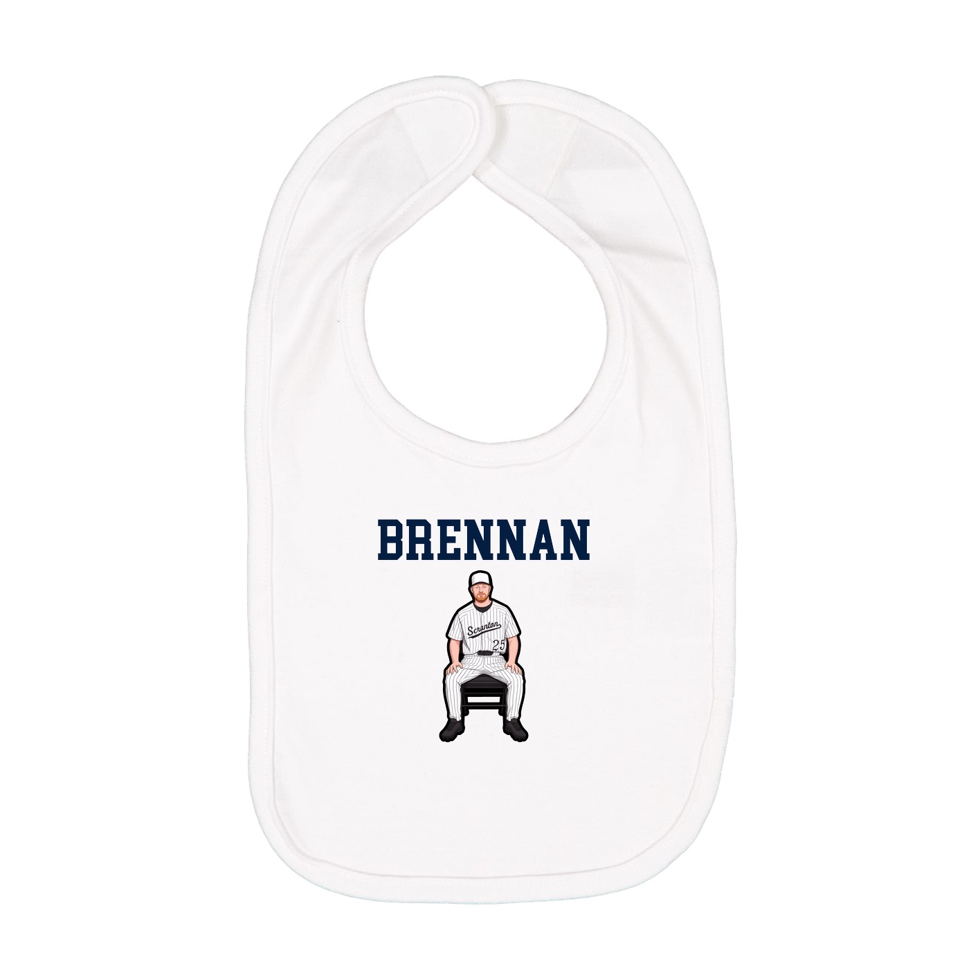 Infant Bib — Shirsey in White
