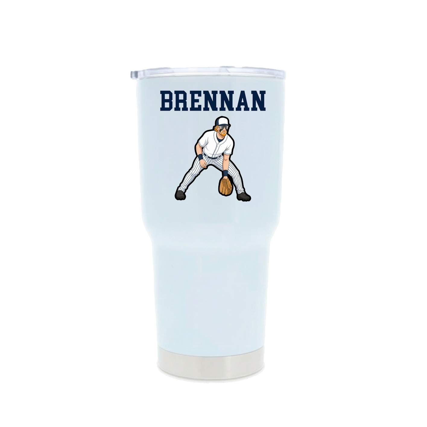 30oz Stainless Steel Tumbler — Shirsey in White