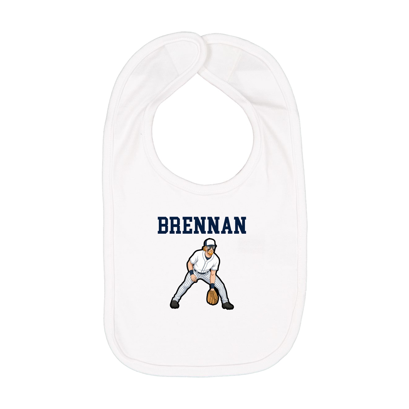 Infant Bib — Shirsey in White