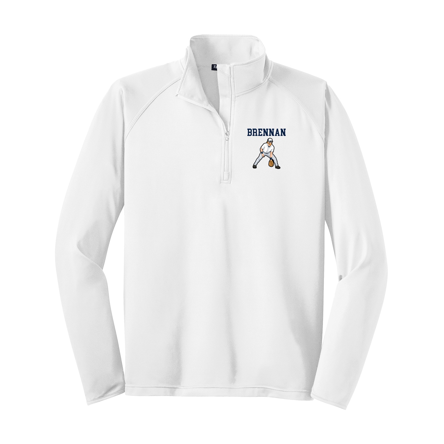 Q-Zip Pullover — Shirsey in White
