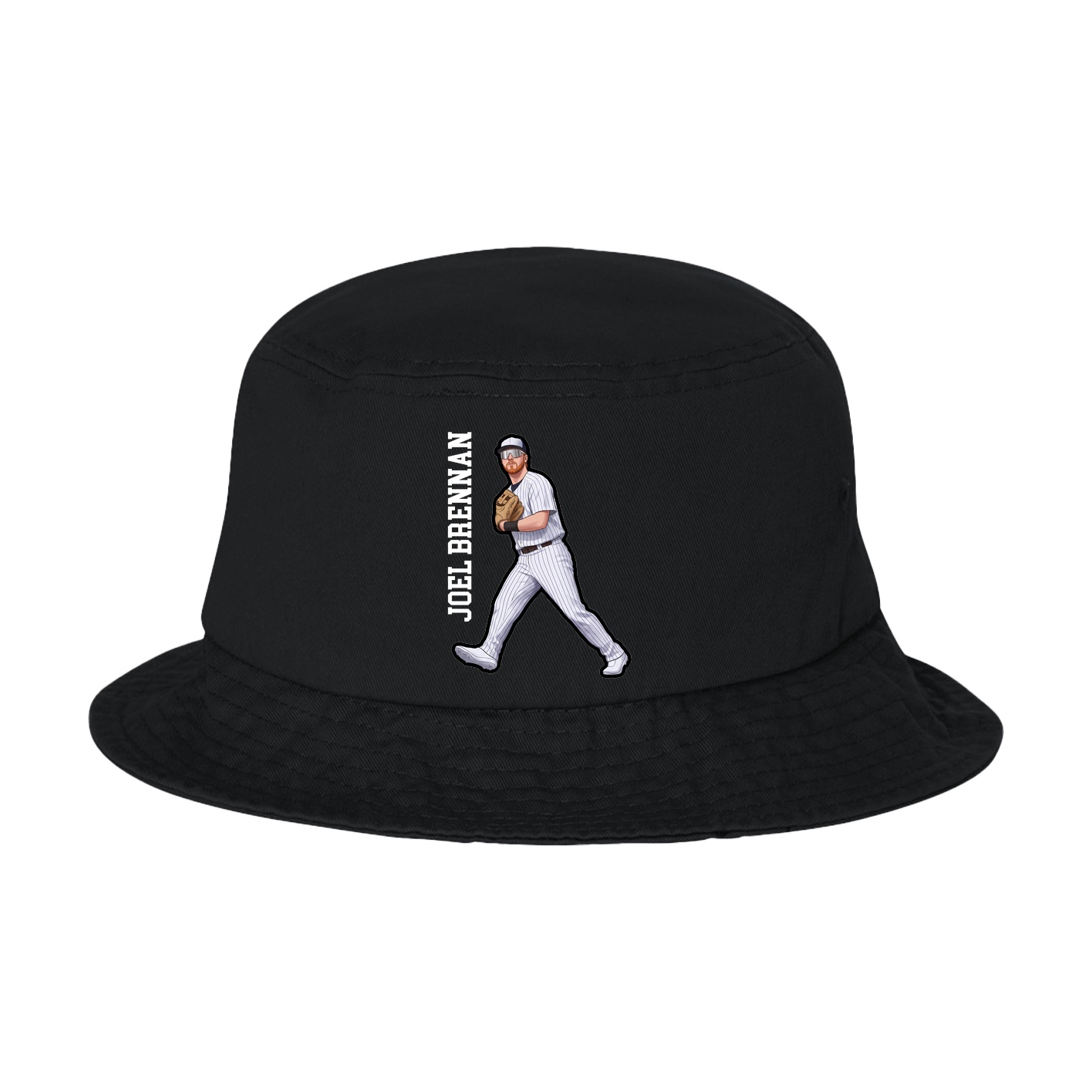 Bucket Cap — Name Vertical in Black