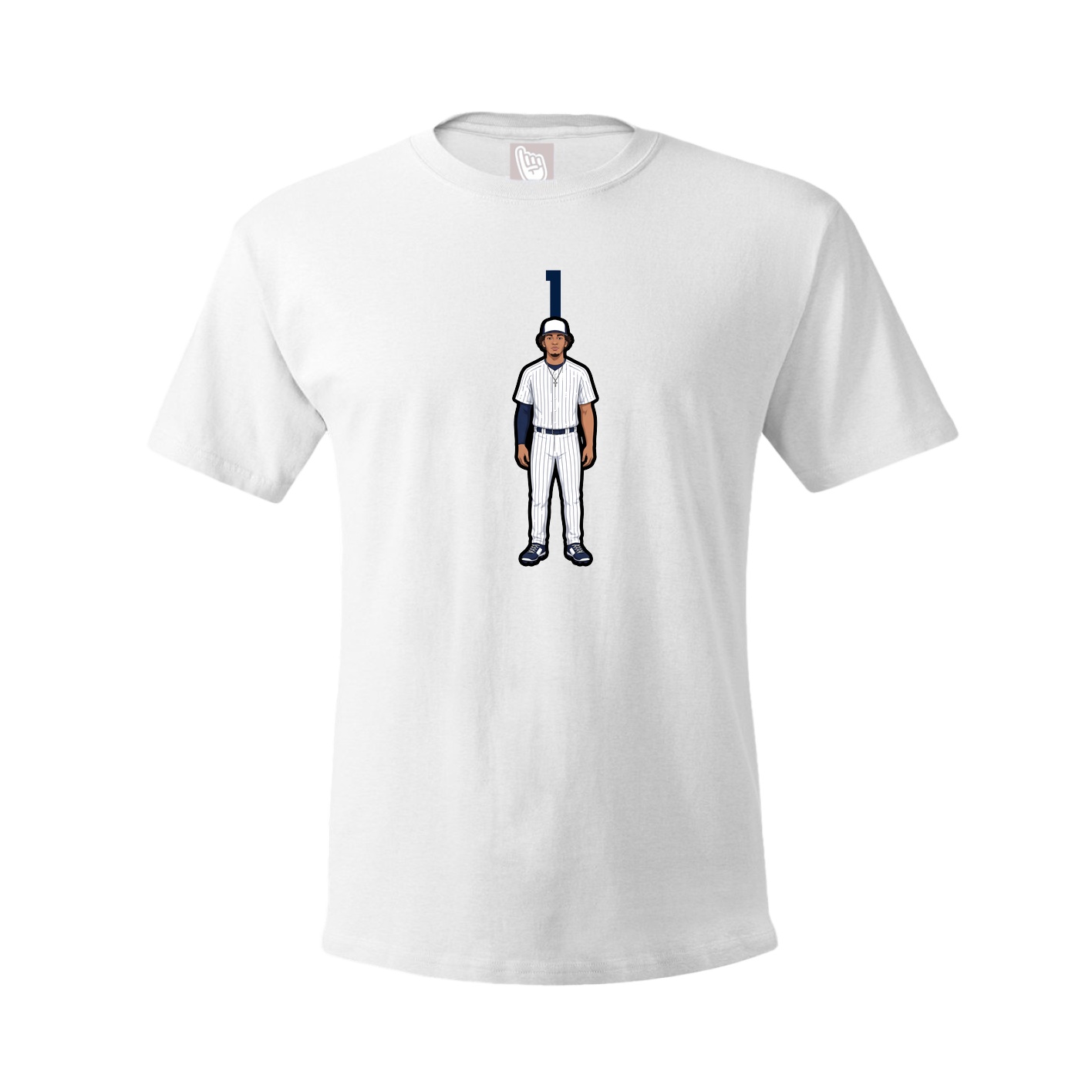 Tee — Number Top in White