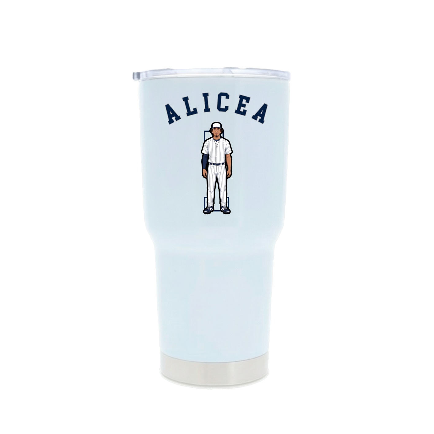30oz Stainless Steel Tumbler — Shirsey Arch in White