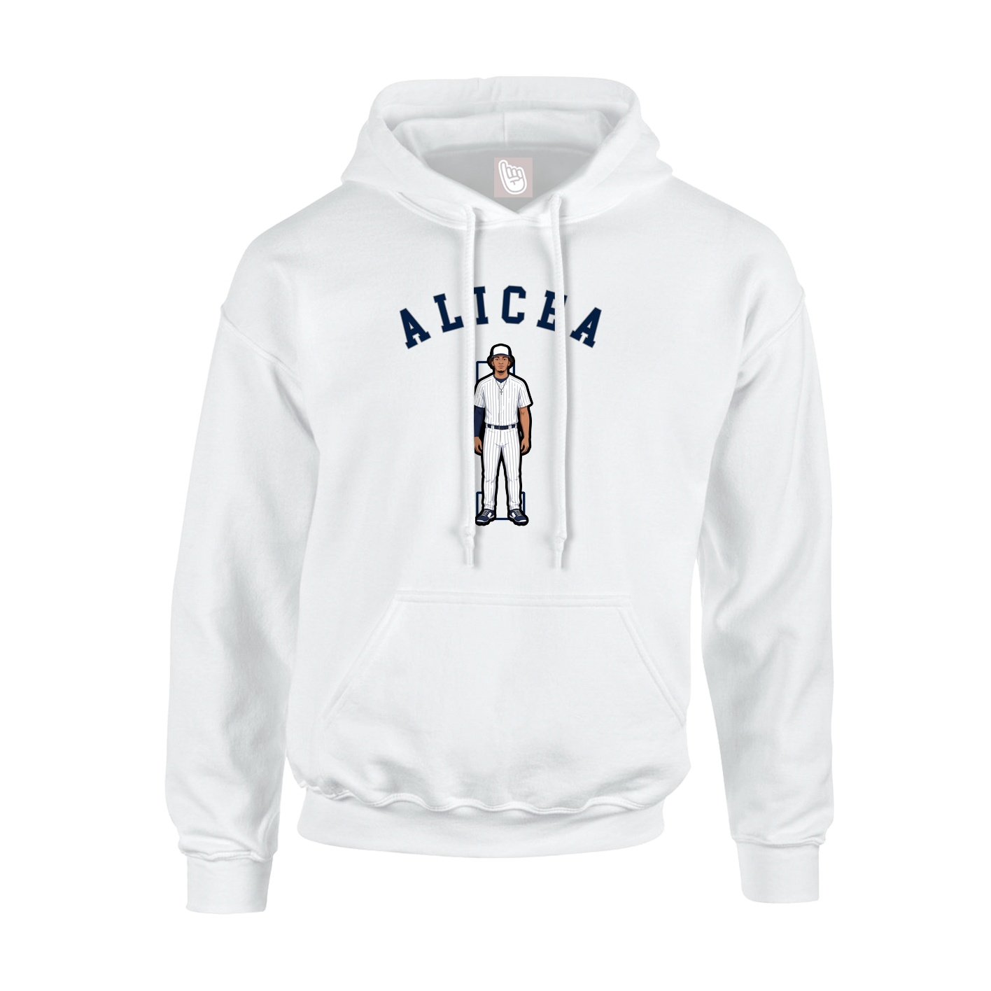 Youth Hoodie — Shirsey Arch in White