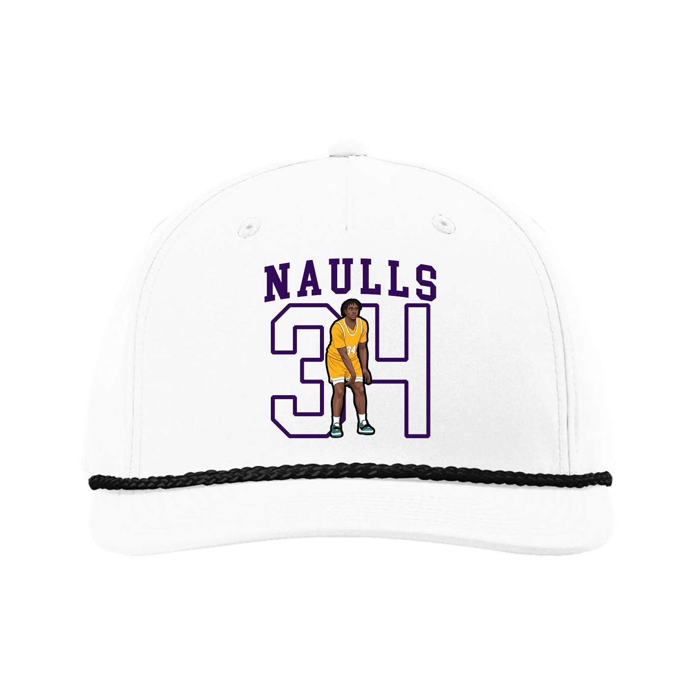 Five-Panel Classic Rope Cap — Shirsey in White