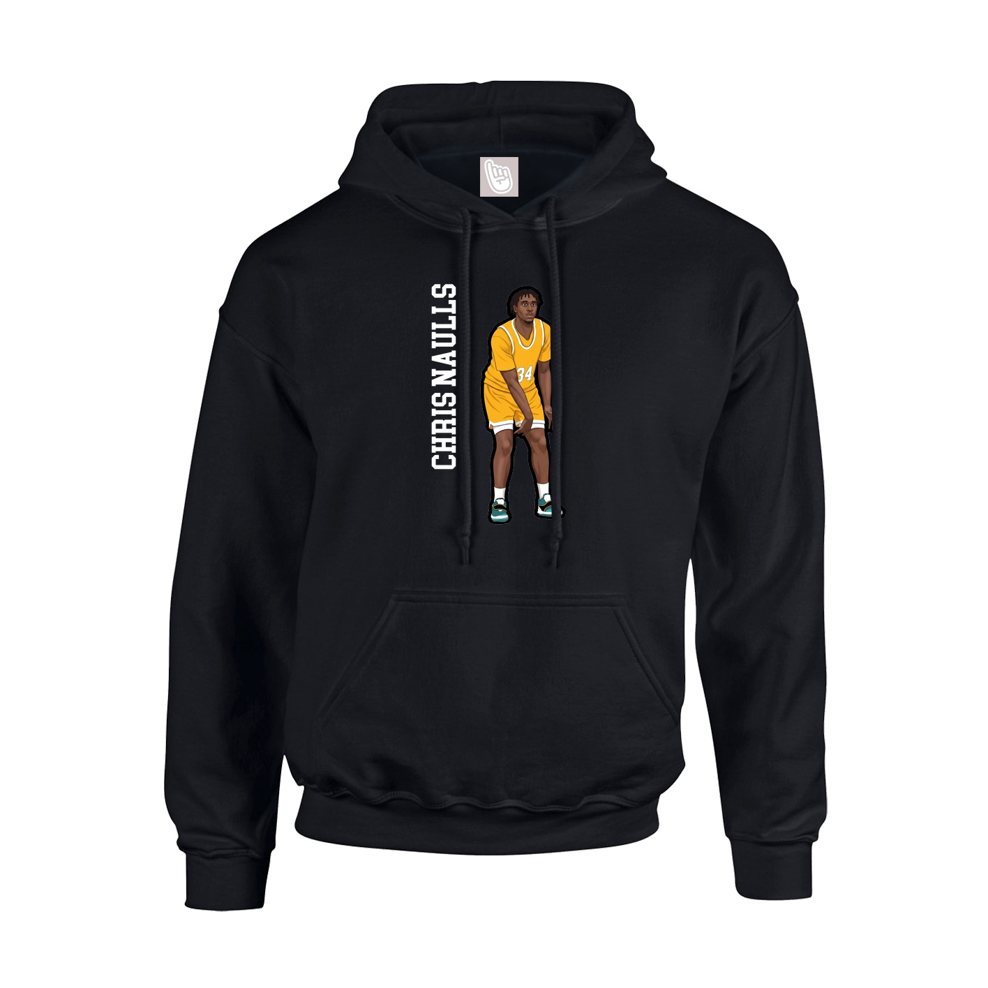 Hoodie — Name Vertical in Black
