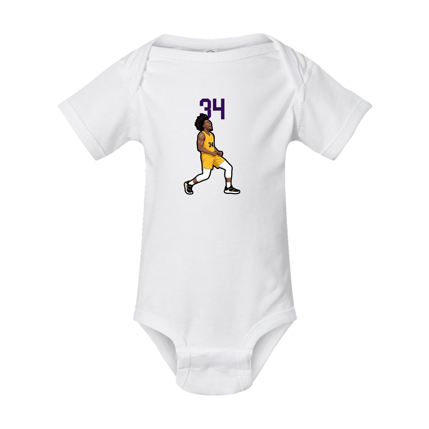Baby Onesie — Number Top in White