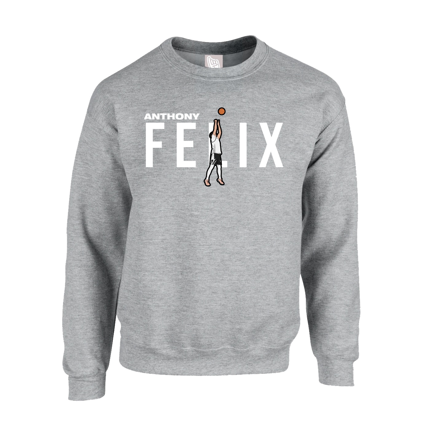 Fleece Crew — Player Name in Grey