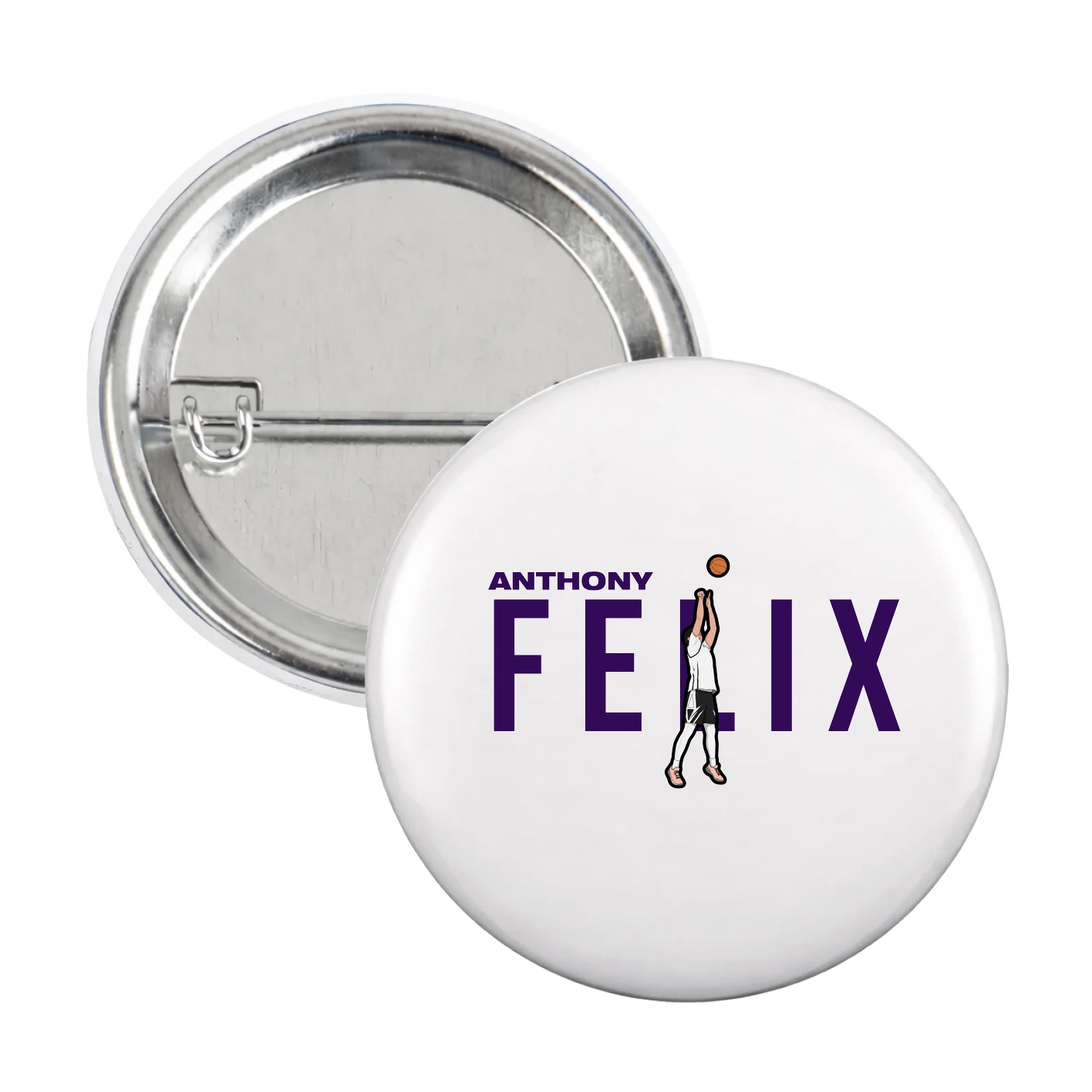 Game Day Button — Player Name in White