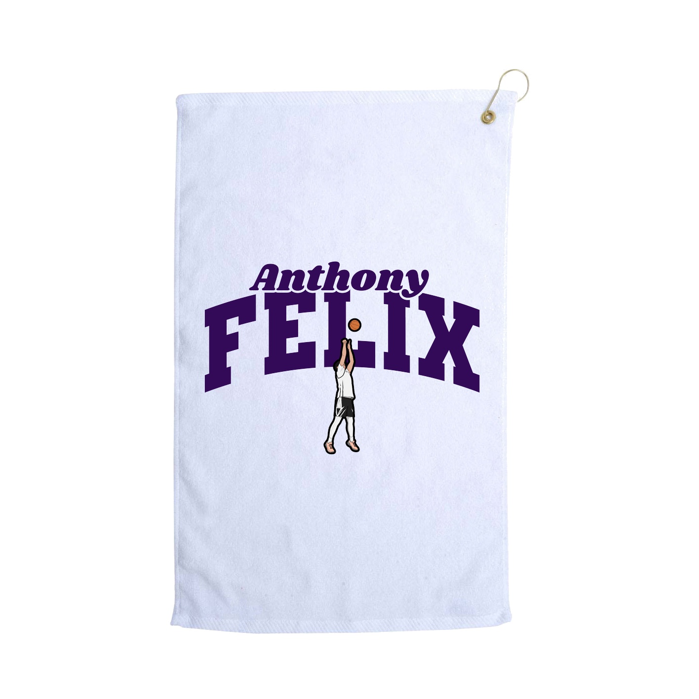Golf Towel — Signature Arch in White