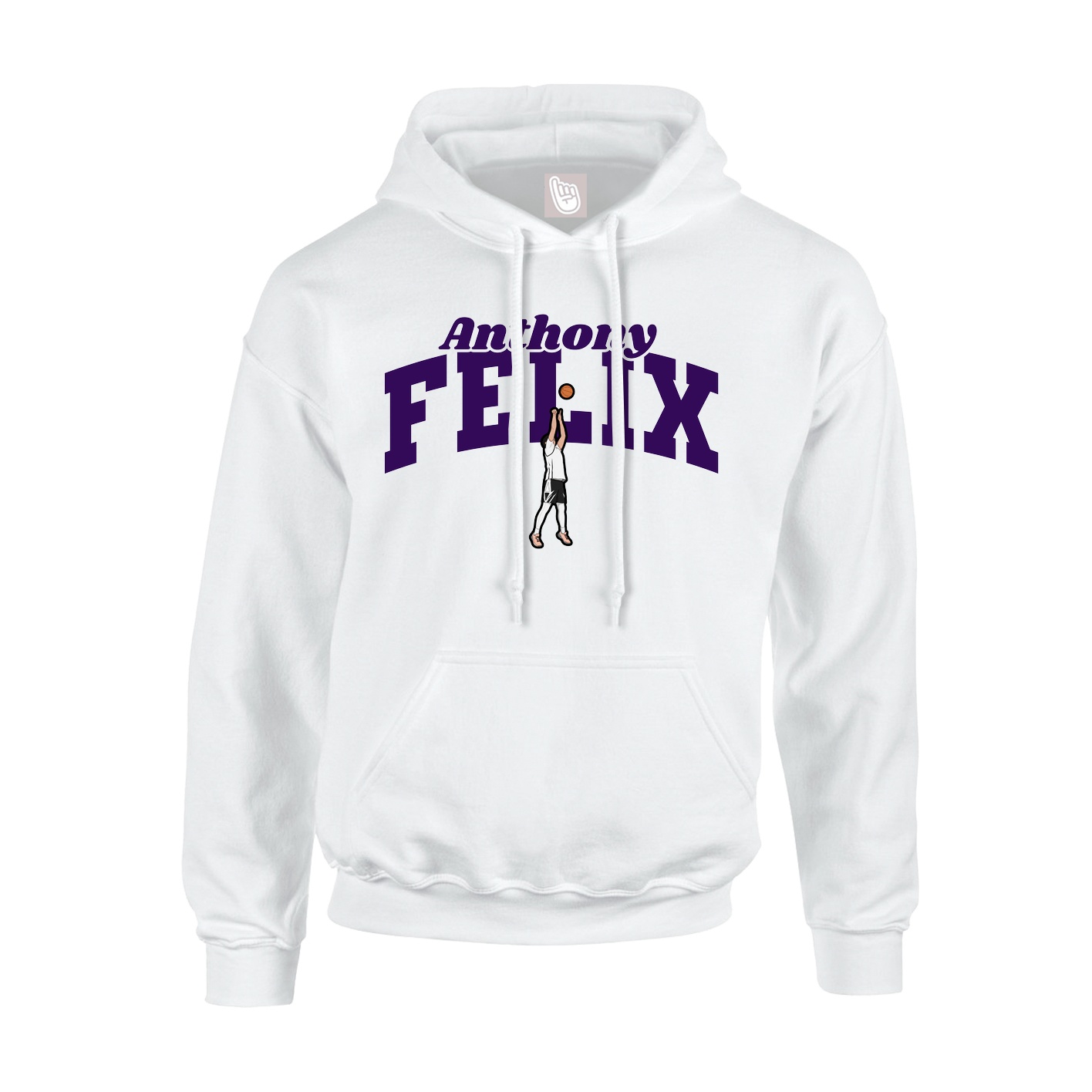 Hoodie — Signature Arch in White