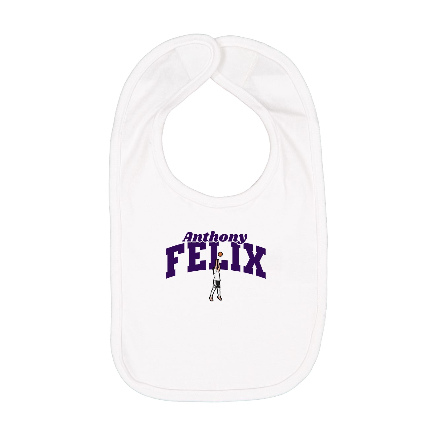 Infant Bib — Signature Arch in White