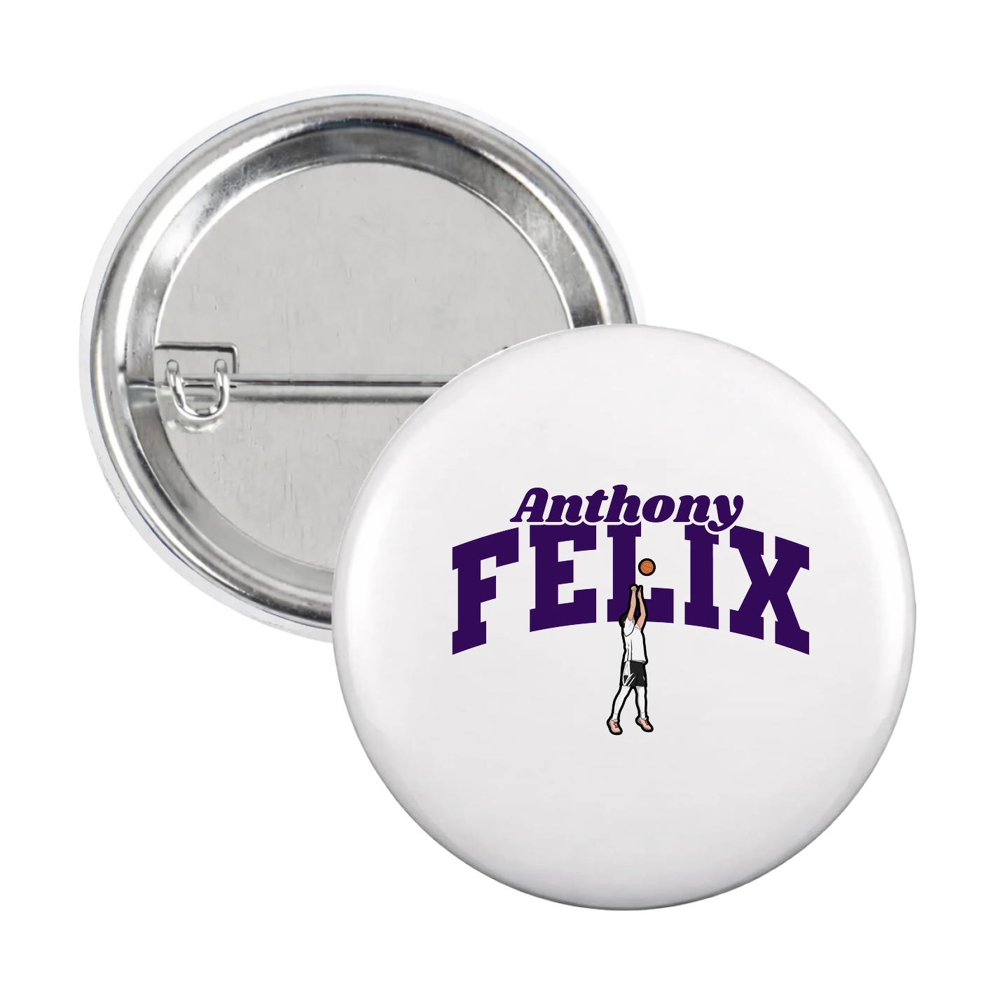 Game Day Button — Signature Arch in White