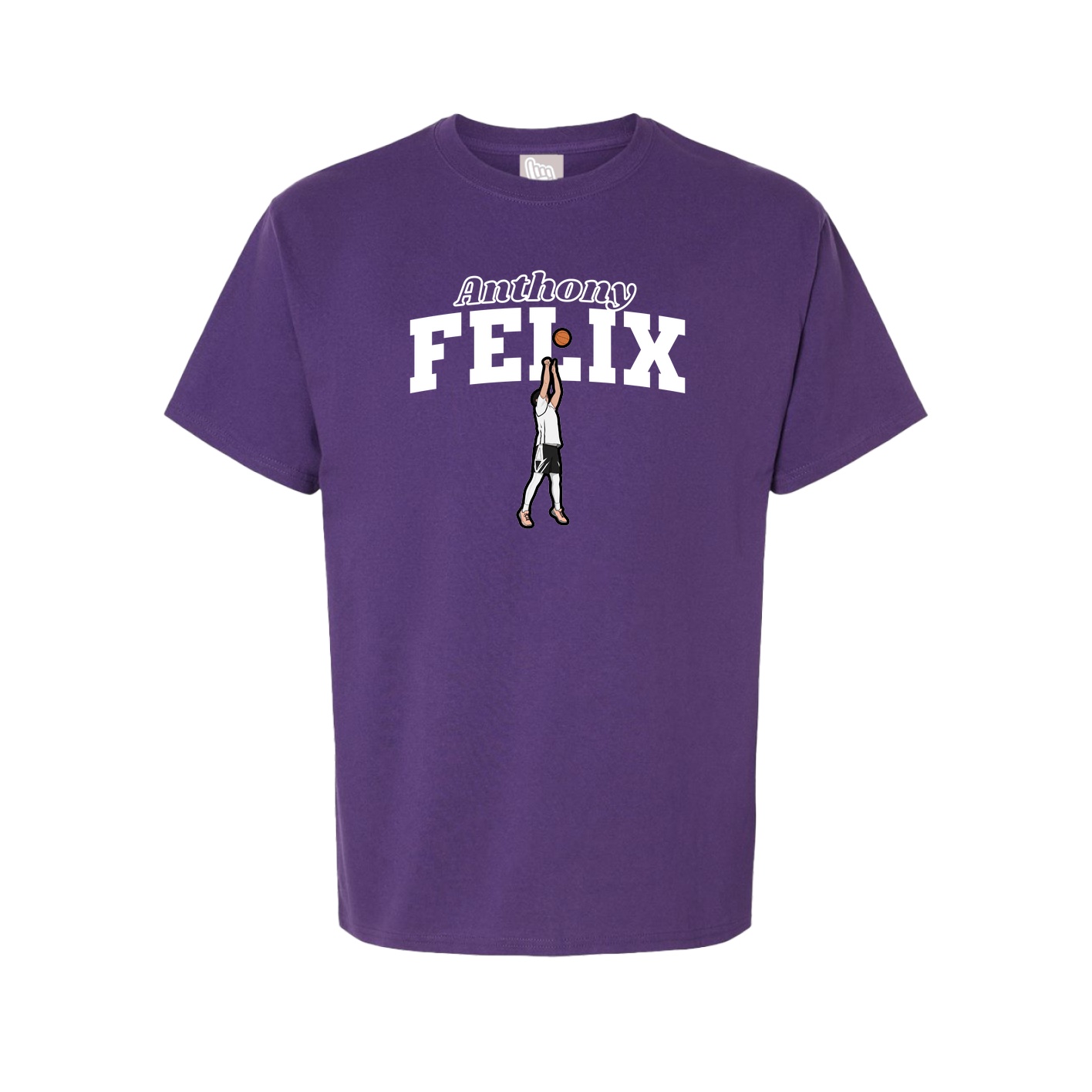 Youth Tee — Name Arch in Purple
