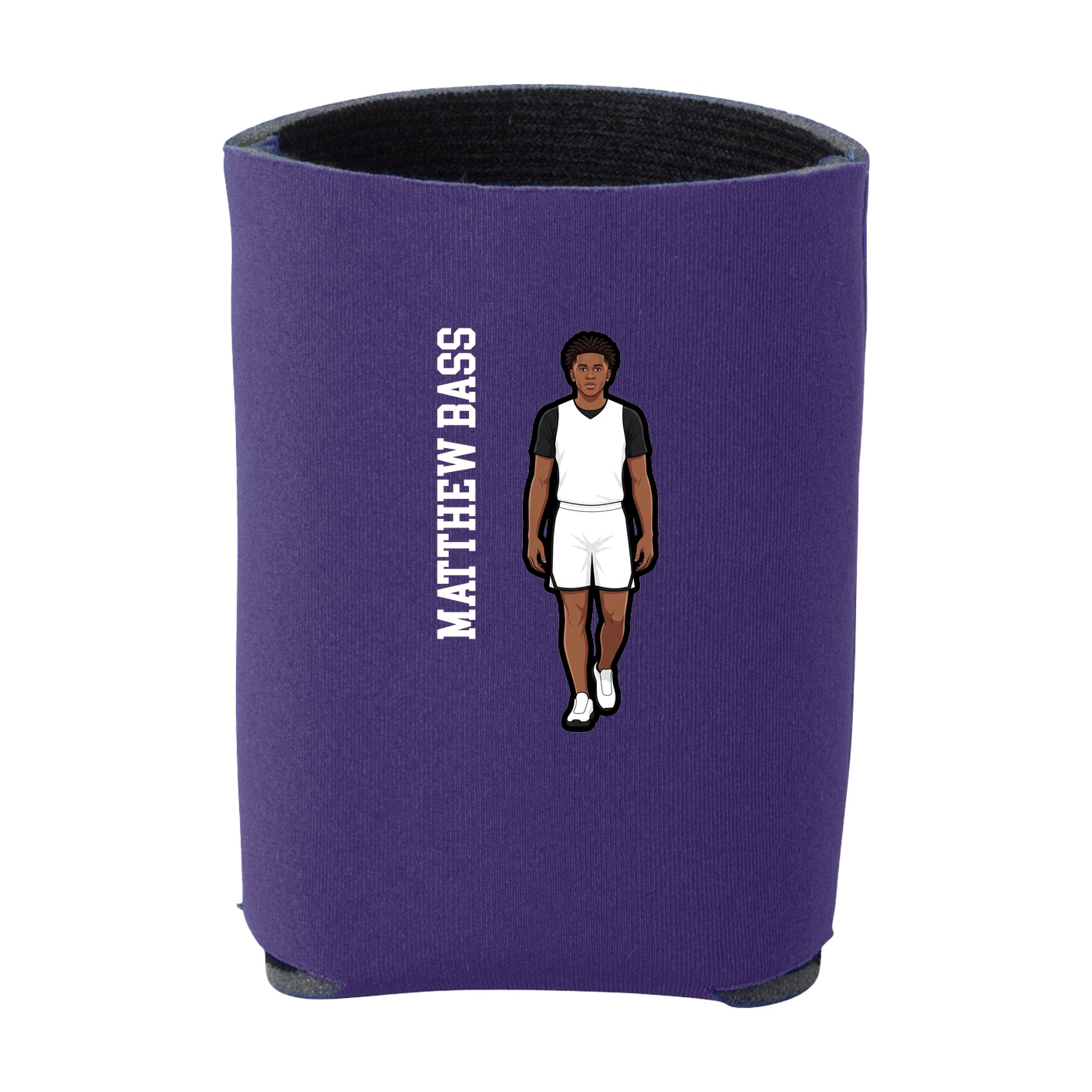Can Holder — Name Vertical in Purple