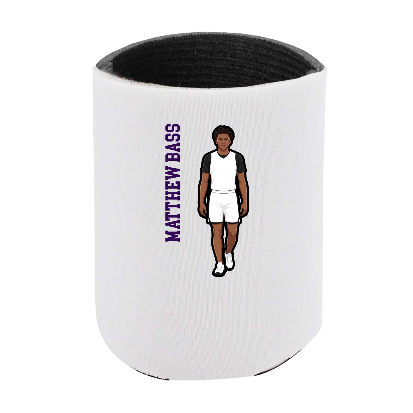 Can Holder — Name Vertical in White