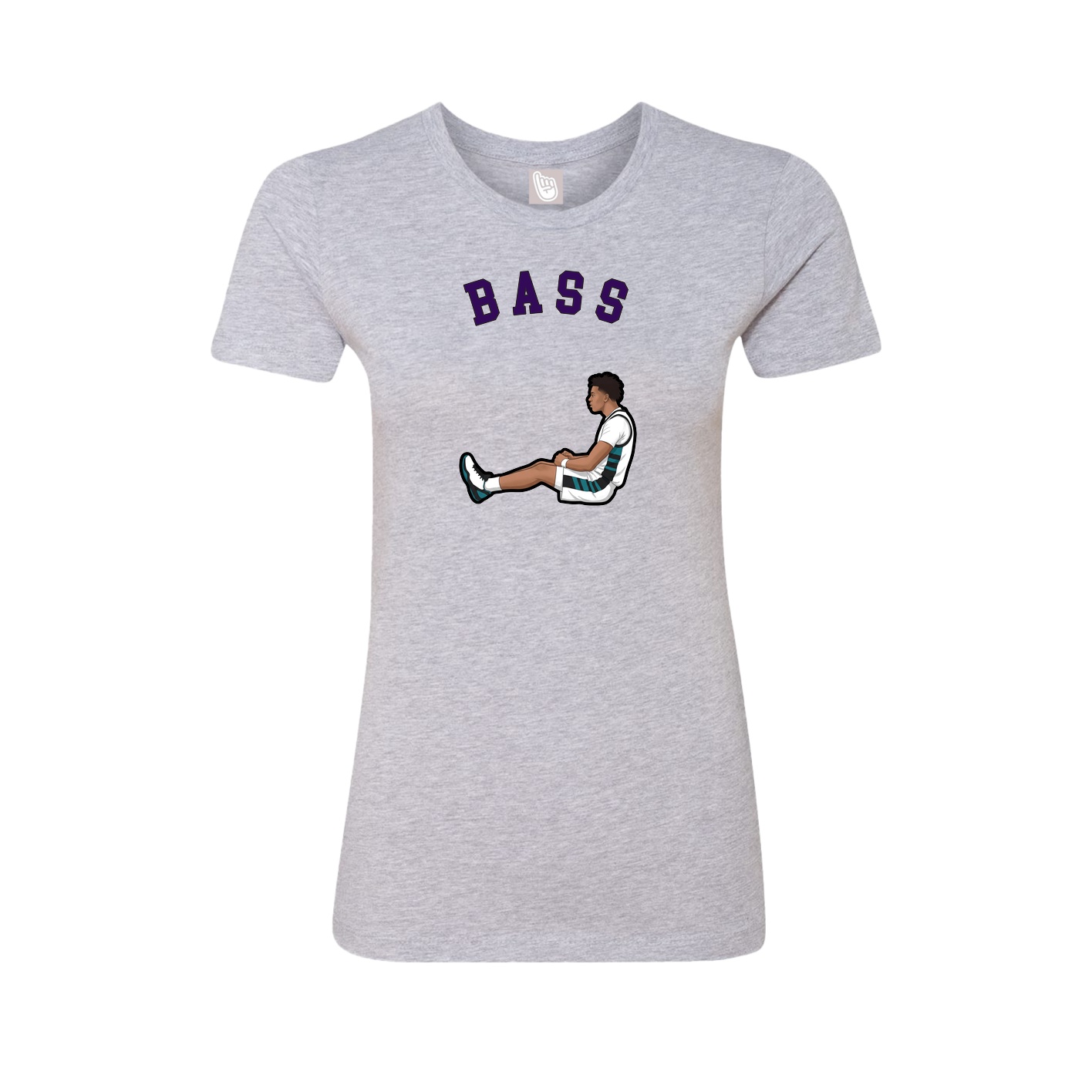 Fitted Women's Tee — Shirsey Arch in Grey
