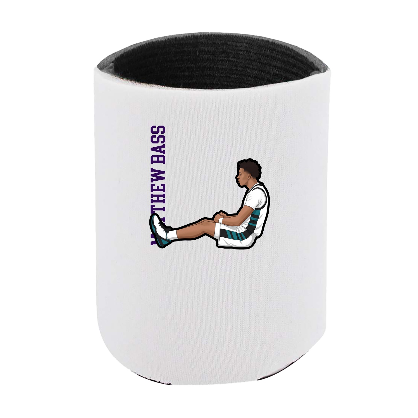 Can Holder — Name Vertical in White