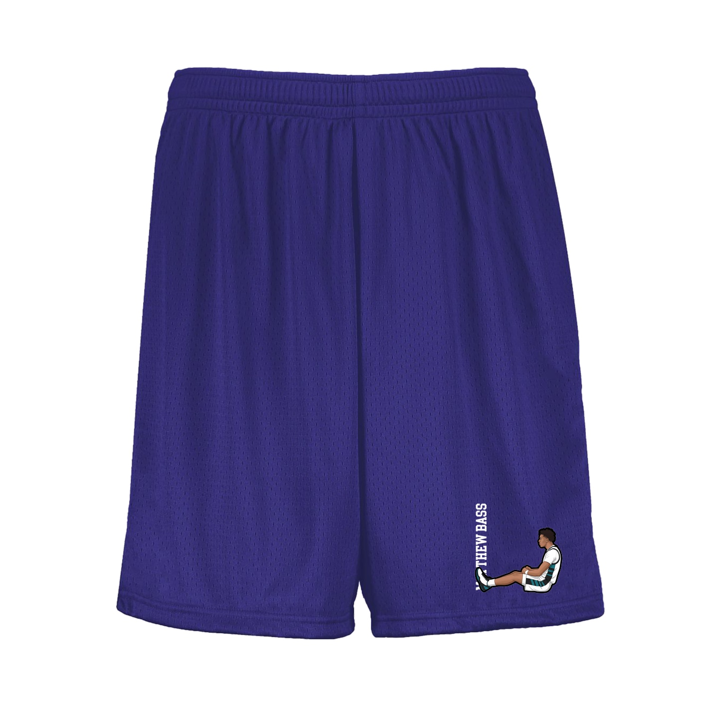Shorts — Name Vertical in Purple