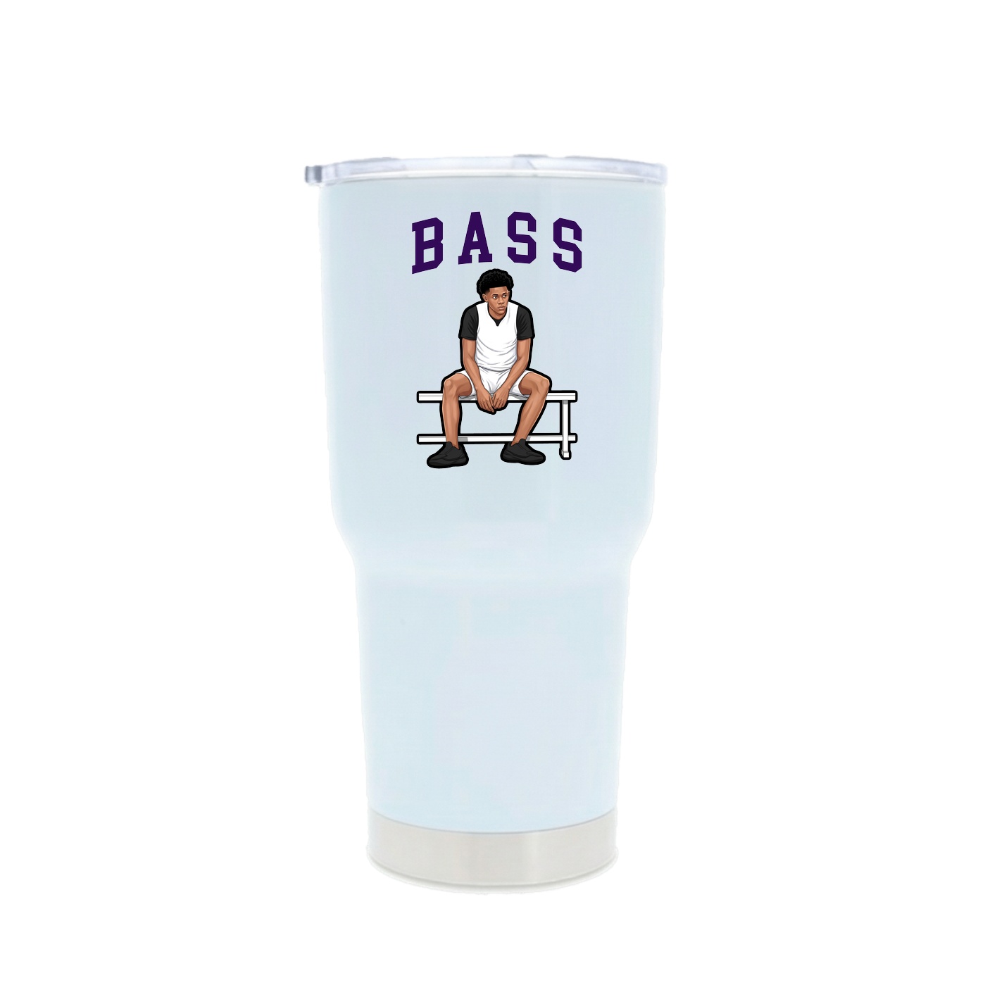 30oz Stainless Steel Tumbler — Shirsey in White