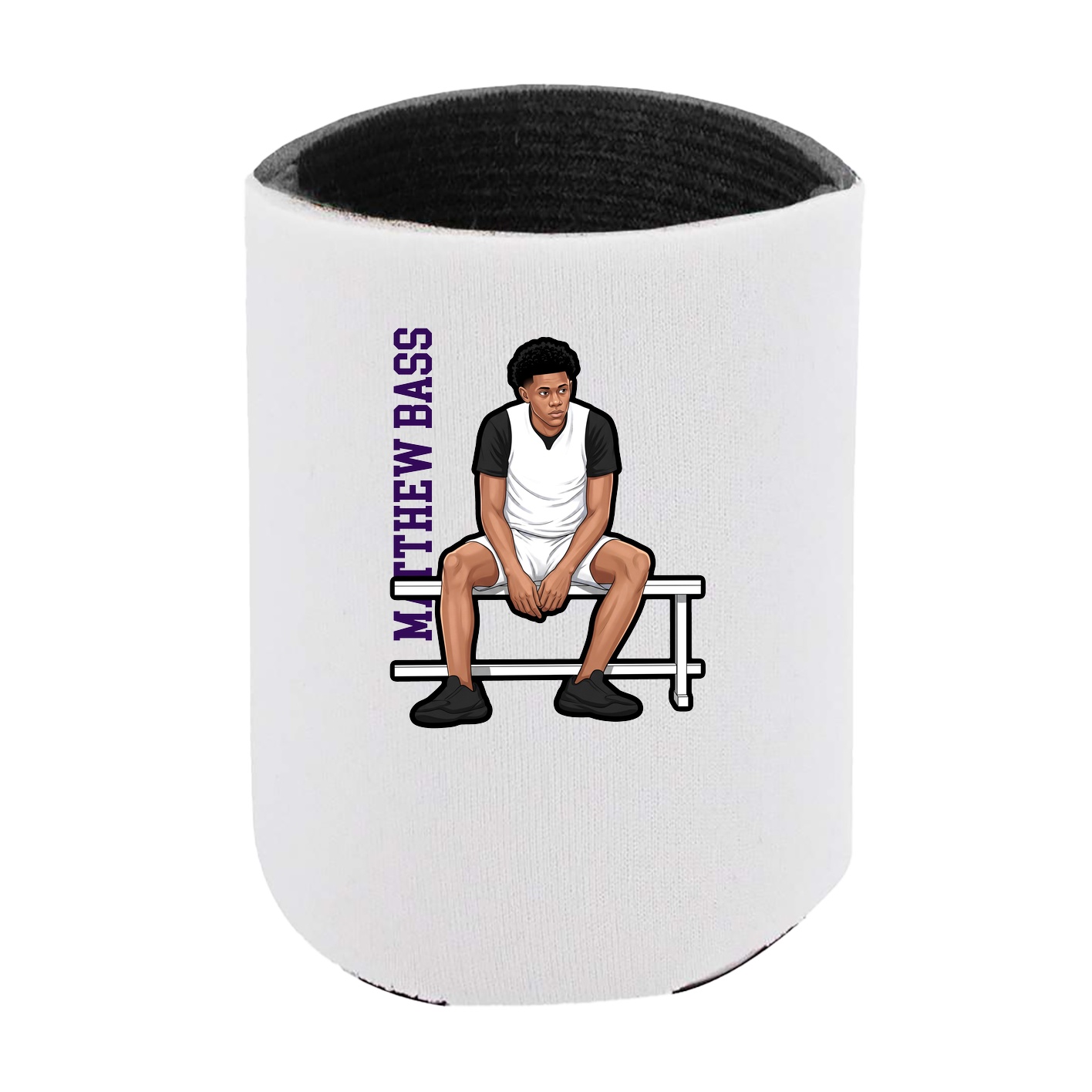 Can Holder — Name Vertical in White