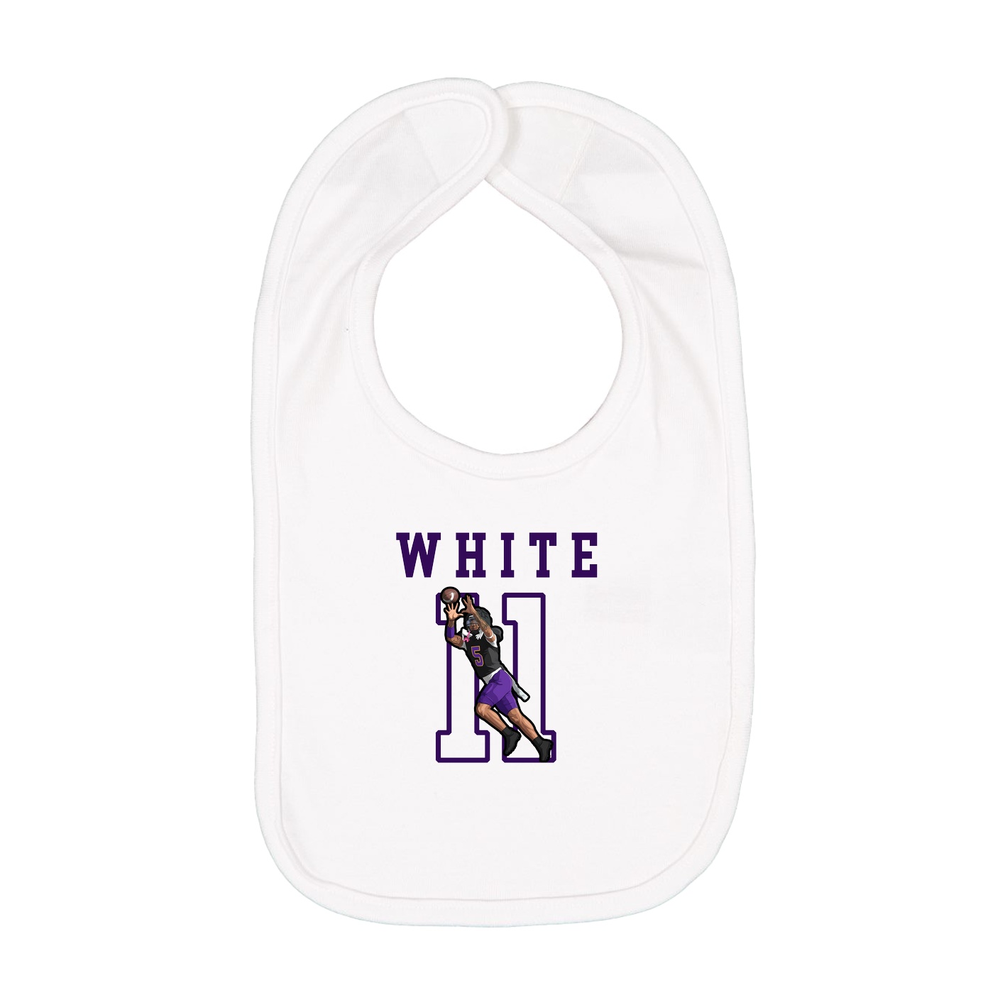 Infant Bib — Shirsey in White